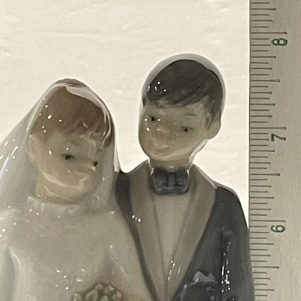 VTG Lladro Bride Groom Husband Wife Figurine 1992 Wedding Cake topper RETIRED